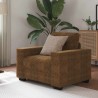 Sofa Chair Brown 59 cm Faux Leather - Untranslated 617386617386