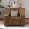 Sofa Chair Brown 59 cm Faux Leather - Untranslated 617386617386