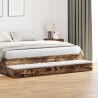 Tiroirs de lit avec tiroir Chêne fumé 180 x 36,5 x 16,5 cm 617389617389