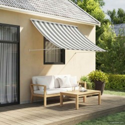 Auvent Anthracite et blanc 200 x 150 cm 617391617391