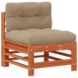 Sofa de jardin milieu Pin massif Brun Ciré 617393617393