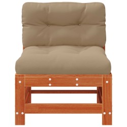 Sofa de jardin milieu Pin massif Brun Ciré 617393617393
