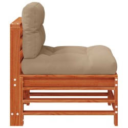 Sofa de jardin milieu Pin massif Brun Ciré 617393617393