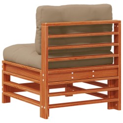 Sofa de jardin milieu Pin massif Brun Ciré 617393617393