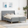 Cadre de lit avec matelas avec tête de lit Polyester 617395617395