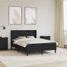 Cadre de lit avec matelas Noir 120 x 190 cm Simili cuir 617396617396