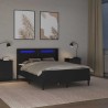 Cadre de lit avec matelas Noir 120 x 190 cm Simili cuir 617396617396