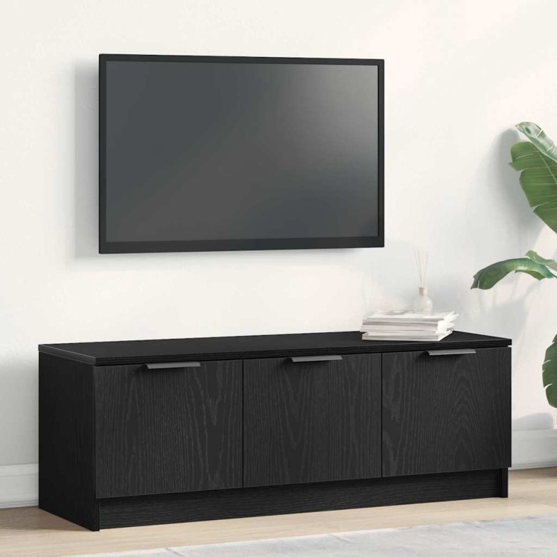 Meuble TV Chêne noir 102 x 35 x 36,5 cm Bois d'ingénierie 617397617397