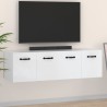 Armoires murales 2 pcs Blanc 80x35x36,5 cm Bois d'ingénierie 617404617404