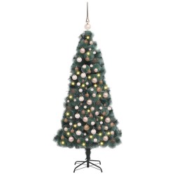 Arbre de Noël artificiel pré-éclairé avec ensemble de boules 617406617406
