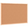 Tableau blanc magnétique avec cadre en bois de pin massif 60 x 40 cm 617407617407