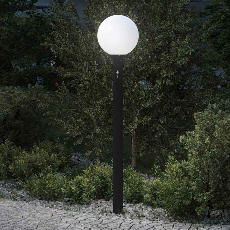 Borne lumineuse avec détecteur 120 cm Noir IP44 617408617408
