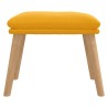 Repose-pied Jaune moutarde 45x29,5x35 cm Velours 617409617409