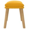 Repose-pied Jaune moutarde 45x29,5x35 cm Velours 617409617409
