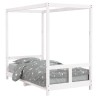 Cadre de lit pour enfant blanc 80x160 cm bois de pin massif 617410617410