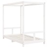 Cadre de lit pour enfant blanc 80x160 cm bois de pin massif 617410617410