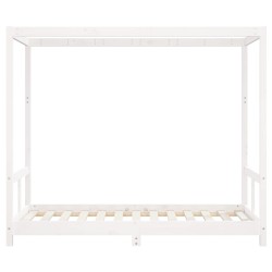 Cadre de lit pour enfant blanc 80x160 cm bois de pin massif 617410617410