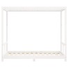Cadre de lit pour enfant blanc 80x160 cm bois de pin massif 617410617410