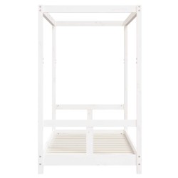 Cadre de lit pour enfant blanc 80x160 cm bois de pin massif 617410617410