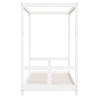 Cadre de lit pour enfant blanc 80x160 cm bois de pin massif 617410617410