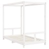 Cadre de lit pour enfant blanc 80x160 cm bois de pin massif 617410617410