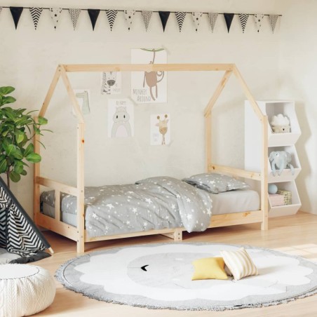 Cadre de lit pour enfant 80x160 cm bois de pin massif 617411617411