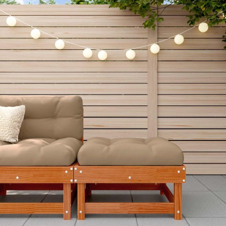 Repose-pieds de jardin Pin massif Brun Ciré 617414617414