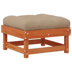 Repose-pieds de jardin Pin massif Brun Ciré 617414617414