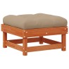 Repose-pieds de jardin Pin massif Brun Ciré 617414617414