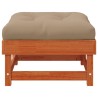 Repose-pieds de jardin Pin massif Brun Ciré 617414617414