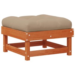 Repose-pieds de jardin Pin massif Brun Ciré 617414617414