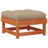 Repose-pieds de jardin Pin massif Brun Ciré 617414617414