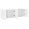 Meubles TV muraux 2 pcs blanc 60x30x41 cm 617421617421