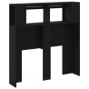 Tête de lit à LED noir 100x18,5x103,5 cm bois d'ingénierie 617422617422