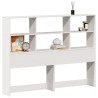  Tête de lit avec rangement blanc 150 cm bois massif de pin 