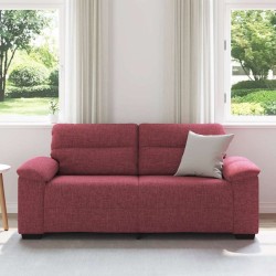 Canapé 2 places rouge vin 180x81x84 cm en tissu 617424617424