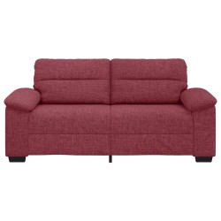 Canapé 2 places rouge vin 180x81x84 cm en tissu 617424617424