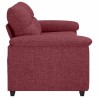 Canapé 2 places rouge vin 180x81x84 cm en tissu 617424617424