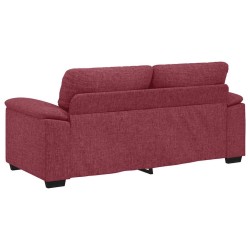 Canapé 2 places rouge vin 180x81x84 cm en tissu 617424617424