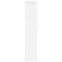  Tête de lit avec rangement blanc 150 cm bois massif de pin 
