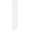  Tête de lit avec rangement blanc 150 cm bois massif de pin 