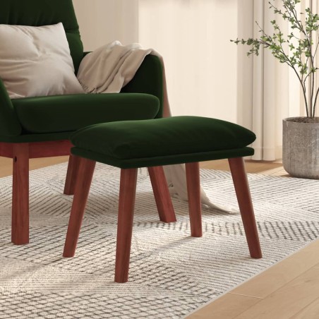 Repose-pied Vert foncé 45x29,5x35 cm Velours 617430617430
