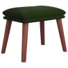 Repose-pied Vert foncé 45x29,5x35 cm Velours 617430617430