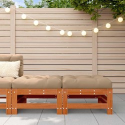 Repose-pieds de jardin Pin massif Brun Ciré 617431617431