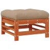 Repose-pieds de jardin Pin massif Brun Ciré 617431617431