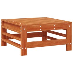 Repose-pieds de jardin Pin massif Brun Ciré 617431617431
