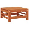 Repose-pieds de jardin Pin massif Brun Ciré 617431617431