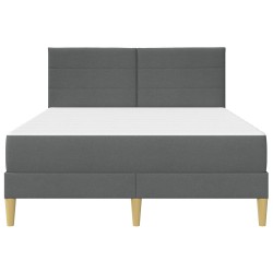 Cadre de lit Gris foncé 120 x 190 cm Polyester 617433617433