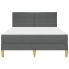Cadre de lit Gris foncé 120 x 190 cm Polyester 617433617433