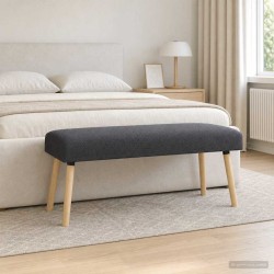banc Uni Gris foncé 110 x 40 x 46 cm Bouclé 617436617436